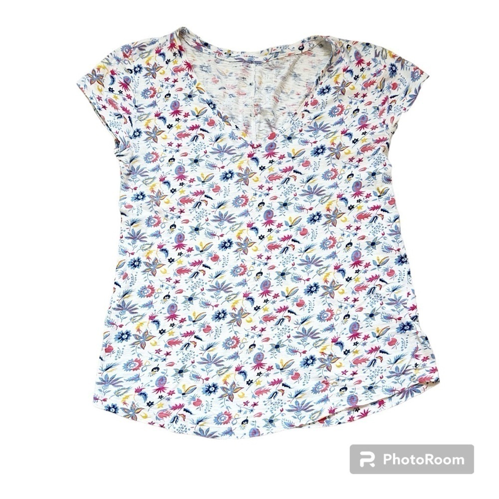 X-Small Gap 100% Floral Cotton T-Shirt Summervibes Vacation Bundle & Save